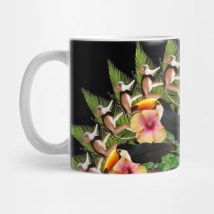 dancing monkeys mandala Mug